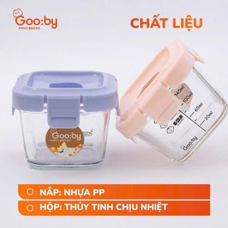 Hộp Thủy Tinh Nắp Dẻo Đựng Thực Phẩm Cốc Nấu Cháo Trữ Đông Đồ Ăn Dặm Cho Bé 140ml -bimbexinhhn