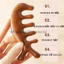 Lược Gỗ Đàn Hương Massage Hình Cá Heo, Massage Da Đầu Và Cổ Vai Gáy| Mỹ Nghệ Dướng Sinh HT