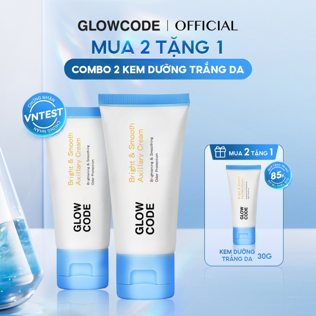 [MUA 2 GIẢM 10%] Combo 2 Kem body trắng da Glowcode hỗ trợ giảm thâm ...