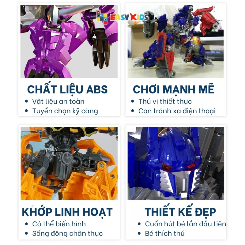 Đồ chơi lắp ráp khủng long biến hình robot giúp bé phát triển sáng tạo, trí tuệ
