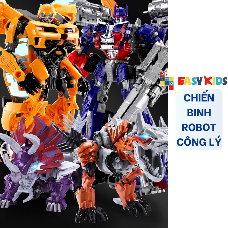 Đồ chơi lắp ráp khủng long biến hình robot giúp bé phát triển sáng tạo, trí tuệ