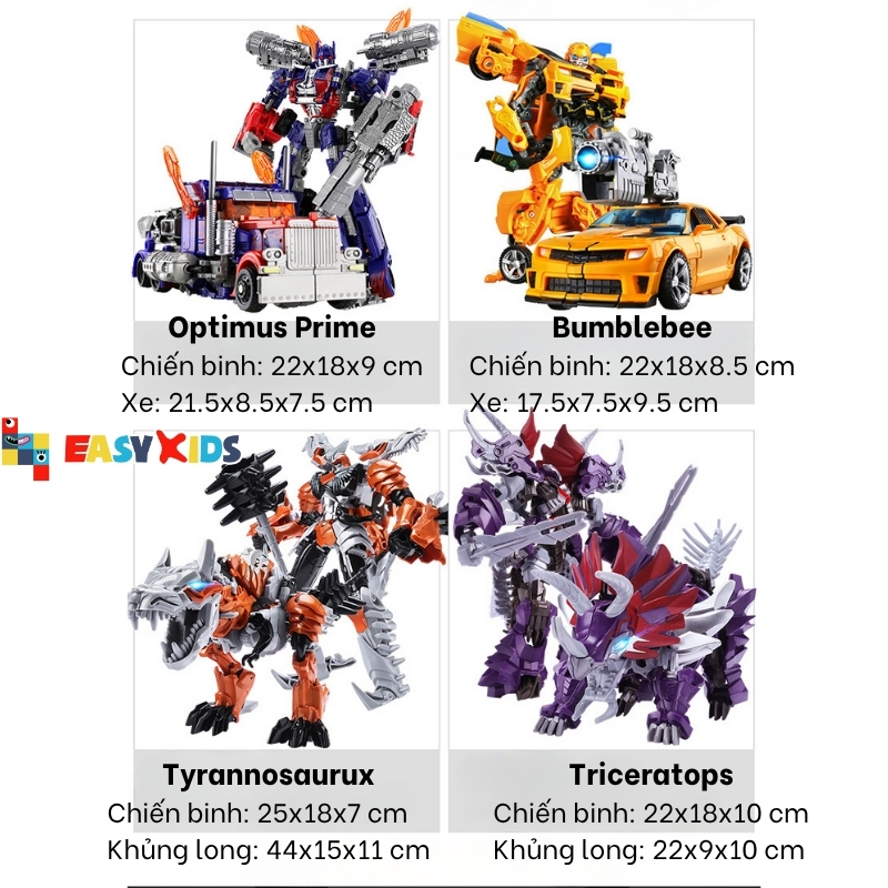 Đồ chơi lắp ráp khủng long biến hình robot giúp bé phát triển sáng tạo, trí tuệ
