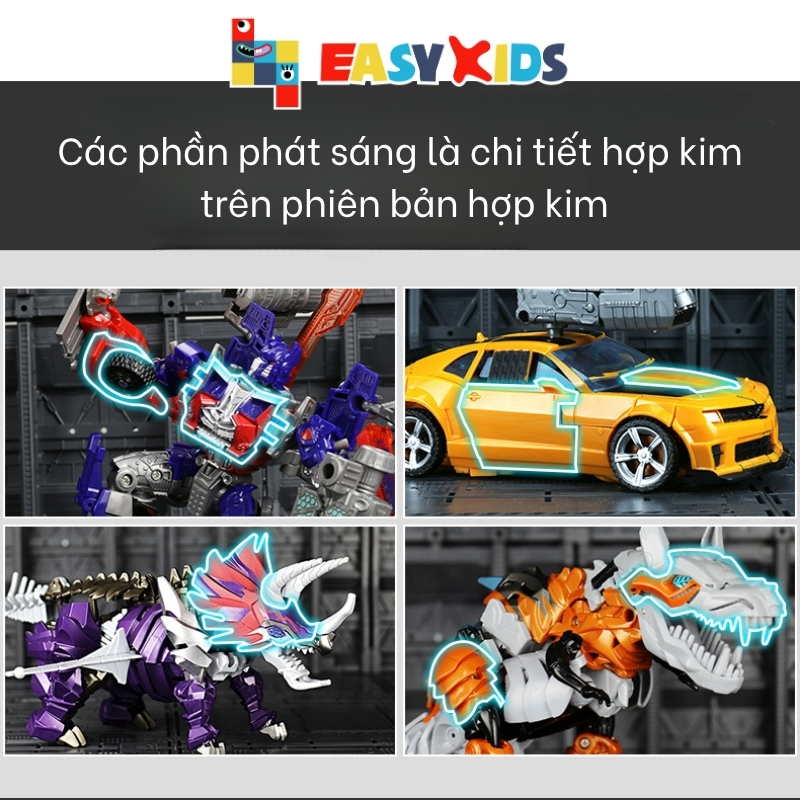 Đồ chơi lắp ráp khủng long biến hình robot giúp bé phát triển sáng tạo, trí tuệ