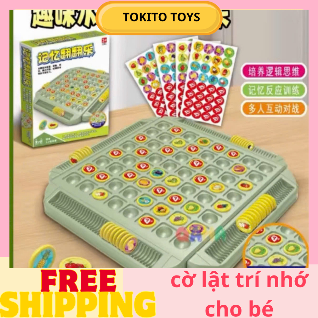 Bộ Cờ Lật Hình 4 Người Chơi Rèn Luyện Trí Nhớ Cho Trẻ Từ 3 Tuổi Trở Lên Đồ Chơi Phát Triển Kỹ Năng