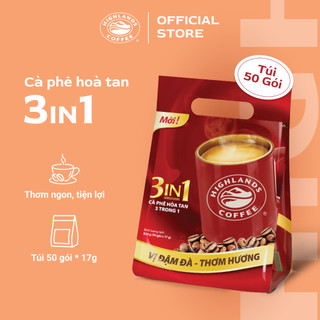Combo 2 Túi Cà phê sữa hòa tan 3in1 Highlands Coffee (50 gói x 17g)/túi