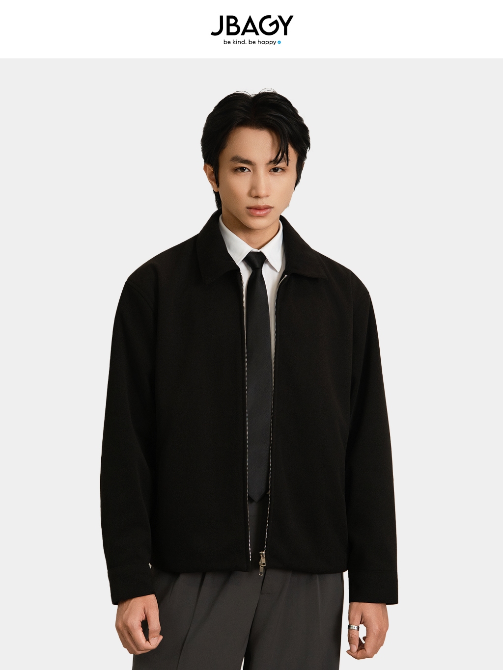 New Arrivals | Áo khoác nam JBAGY Zip Jacket 2 chiều vải dạ cao cấp - JK001