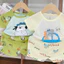 Bộ cộc tay cho bé trai, bé gái từ 5 - 15kg, vải tăm lạnh co giãn, hình in đẹp, mềm mại, giặc máy tốt