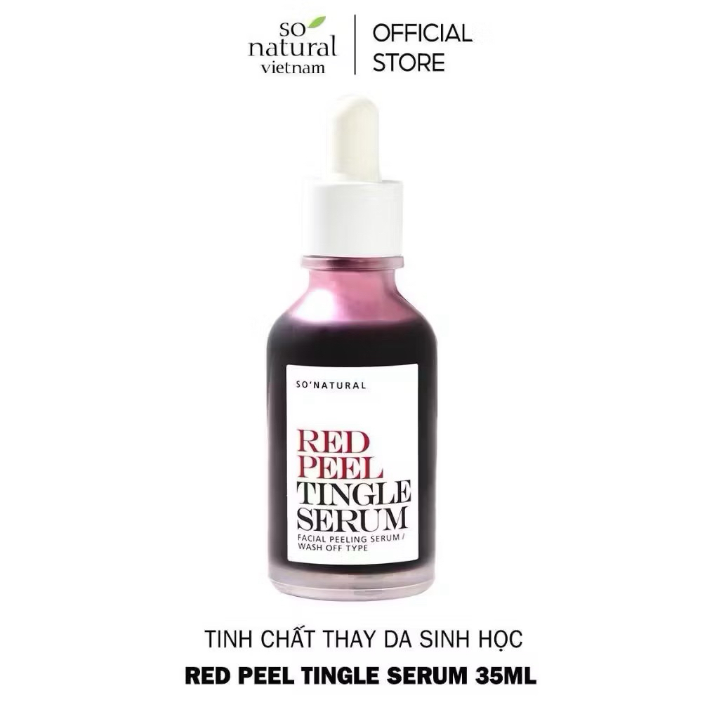 Tinh Chất Red Peel So Natural - Peel Da Lành Tính, Tẩy Tế Bào Chết và Sáng Da