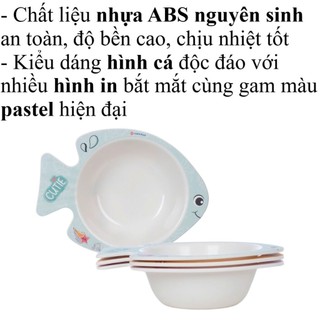 Bát hình cá trẻ em 300ml nhựa VIỆT NHẬT - Bát ăn cơm, canh, ăn dặm cho bé mẫu giáo 6802