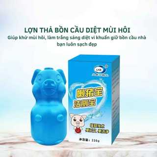 Lọ tẩy bồn cầu hình con lợn khử mùi diệt khuẩn,Viên tẩy vệ sinh bồn cầu