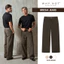 Quần Kaki Jean Nam Ống Suông Màu Nâu Mocha Ánh Rêu - Mocha Kaki Jean