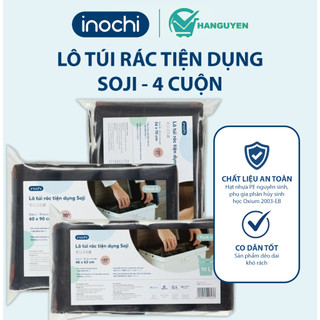 Lô túi rác cuộn Inochi Soji 4 cuộn – thiết kế tiện lợi, dễ xé, giúp không gian sống luôn sạch sẽ và ngăn nắp