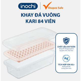 Khay đá vuông nhỏ Inochi Kari 84 viên – nhựa an toàn, chống nấm mốc, làm lạnh nhanh, dễ lấy đá và vệ sinh