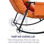 Ghế Bập Bênh Thư Giãn Đơn AN PHÁT Có Gác Chân Nệm Memory Foam Cao Cấp Hàng Việt Nam Điều Chỉnh 5 Cấp Độ — ảnh 4