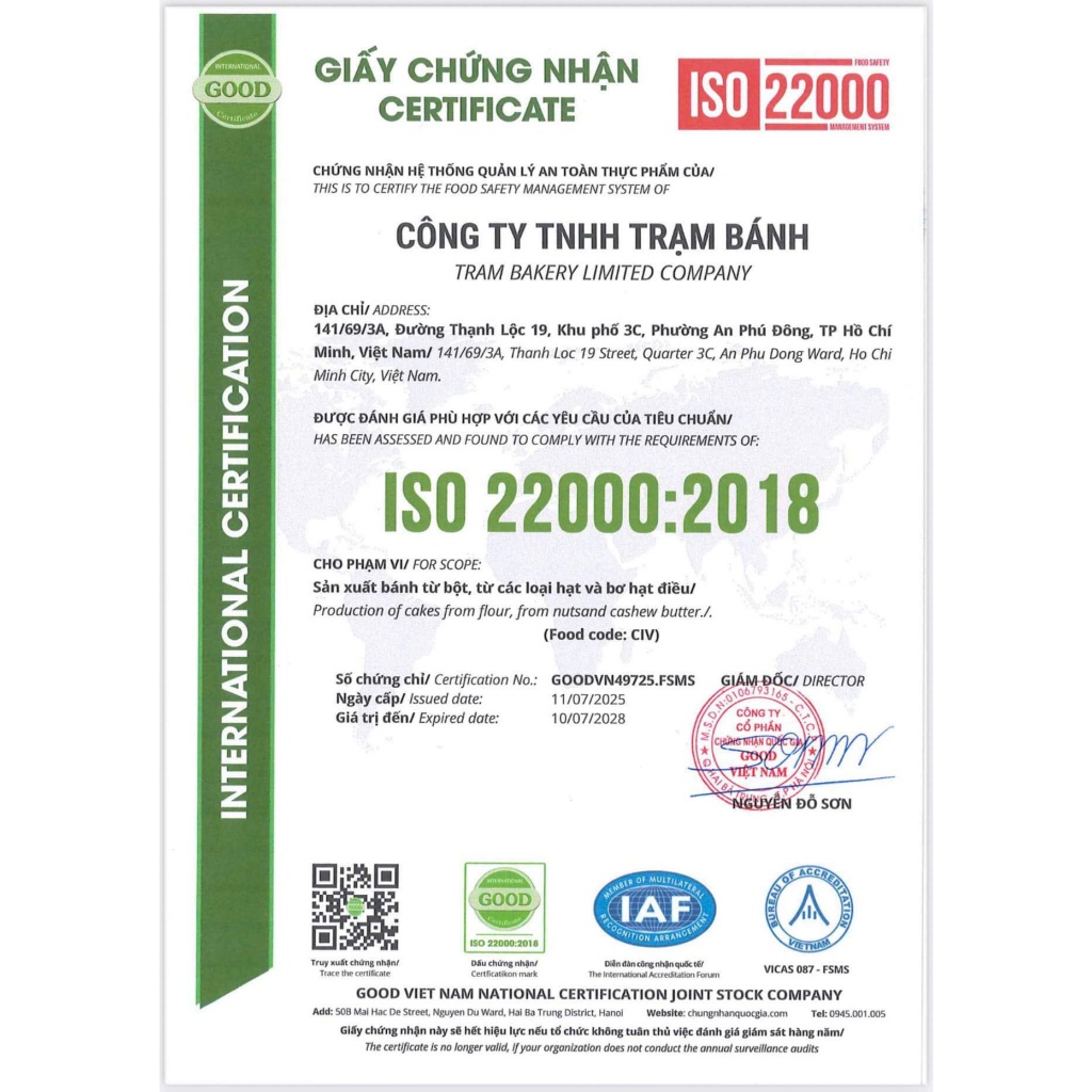 Biscotti Nguyên Cám Nhiều Hạt 100g – Thơm Bùi, Ít Ngọt | Trạm Bánh Sài Gòn