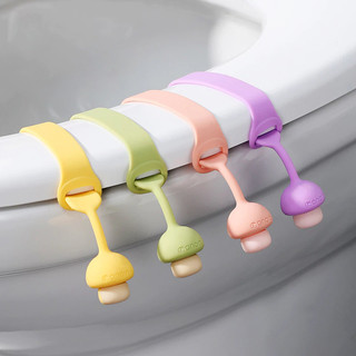 Set  5 Dây Silicon Nâng Nắp Bồn Cầu Chống Trượt Có Thể Điều Chỉnh Tránh Chạm Giữ Vệ Sinh Mẫu Mới 88531