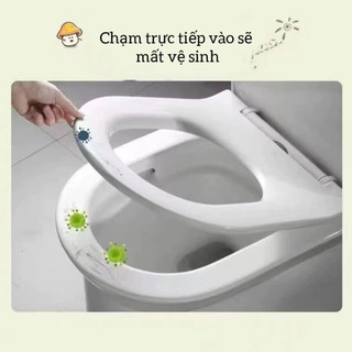 Set  5 Dây Silicon Nâng Nắp Bồn Cầu Chống Trượt Có Thể Điều Chỉnh Tránh Chạm Giữ Vệ Sinh Mẫu Mới 88531