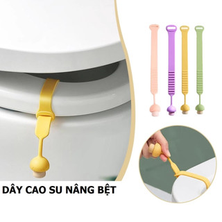 Set  5 Dây Silicon Nâng Nắp Bồn Cầu Chống Trượt Có Thể Điều Chỉnh Tránh Chạm Giữ Vệ Sinh Mẫu Mới 88531