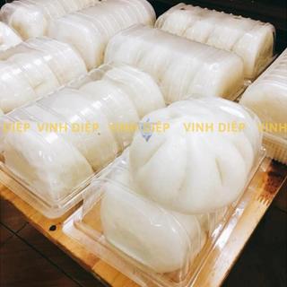 .Combo 50 hộp nhựa H07 dùng 1 lần đựng bánh bông lan cuộn, hoa quả, đồ ăn, hộp nhựa trong