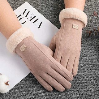 Găng tay nỉ lót lông siêu ấm cho nữ mùa đông new