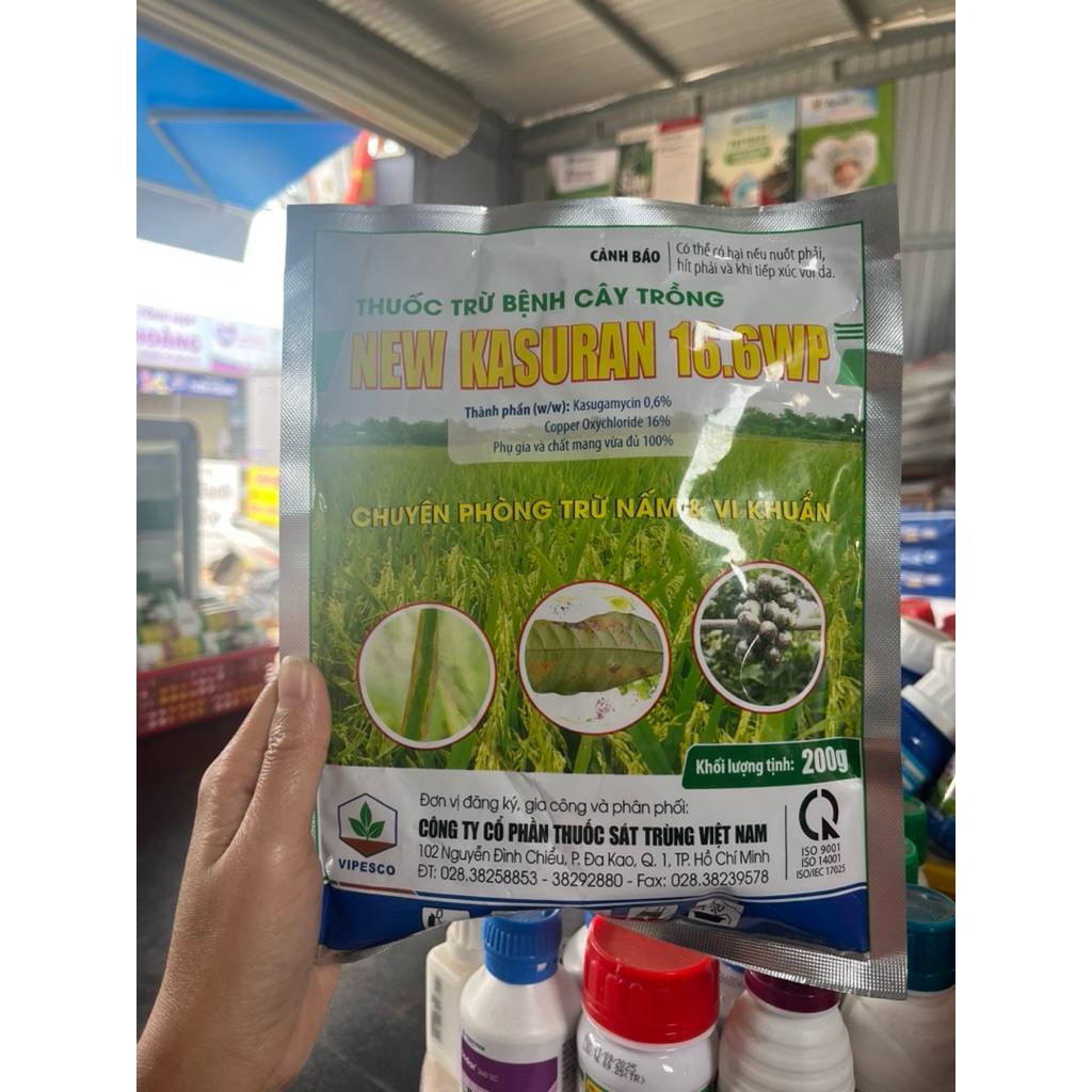 New kasuran 16.6 wp ( gói 200gr) , chuyên phòng trừ nấm và vi khuẩn