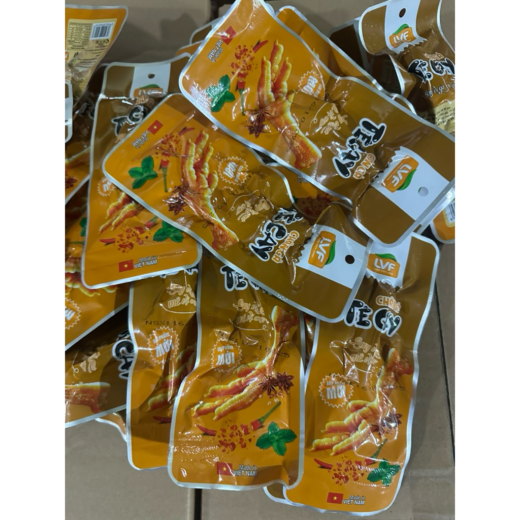COMBO 30 Chân Gà Tê Cay 30g ngon giòn cay
