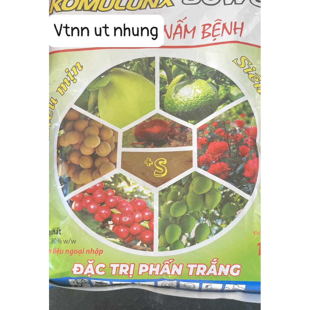 1 gói Sulfolac(gói 1kg) Kumulux- Trị  phấn trắng cho cây trồng