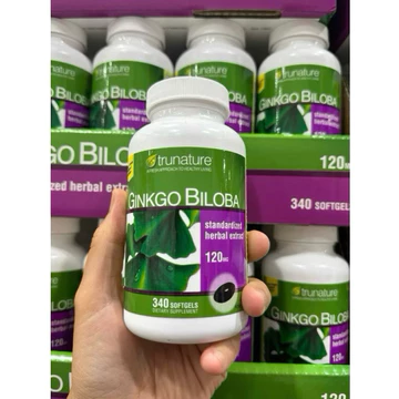 🎓🍀🌸[HSD 10/2028] Viên Uống Bổ Não của Mỹ TRUNATURE® GINKGO BILOBA 120mg with VINPOCETINE 340 viên