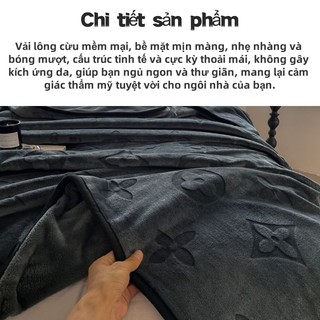 Chăn Mền Lông Nhung sữa Mềm Mịn Nhẹ Thoáng Khí Giữ Nhiệt Mùa Hè Thu Đông Dùng Che chăn 1m5 1m8