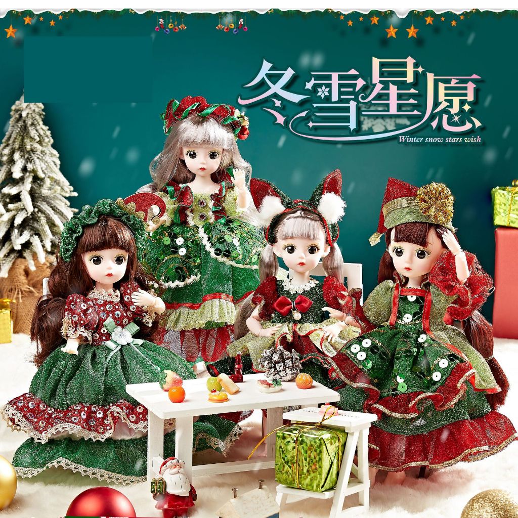 Đồ Chơi Búp Bê Noel Giáng Sinh Lễ Hội Merry Christmas Dễ Thương Đồ Chơi Bé Gái Quà Tặng Mùa Đông-Đồ Chơi Cho Bé PUKAPI