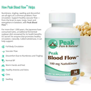 Peak Pure & Natural Chiết xuất đậu nành lên men Peak Blood Flow