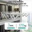 INOX 304 giá phơi quần áo thông minh, kèm dây phơi có thể điều chỉnh và gấp gọn.