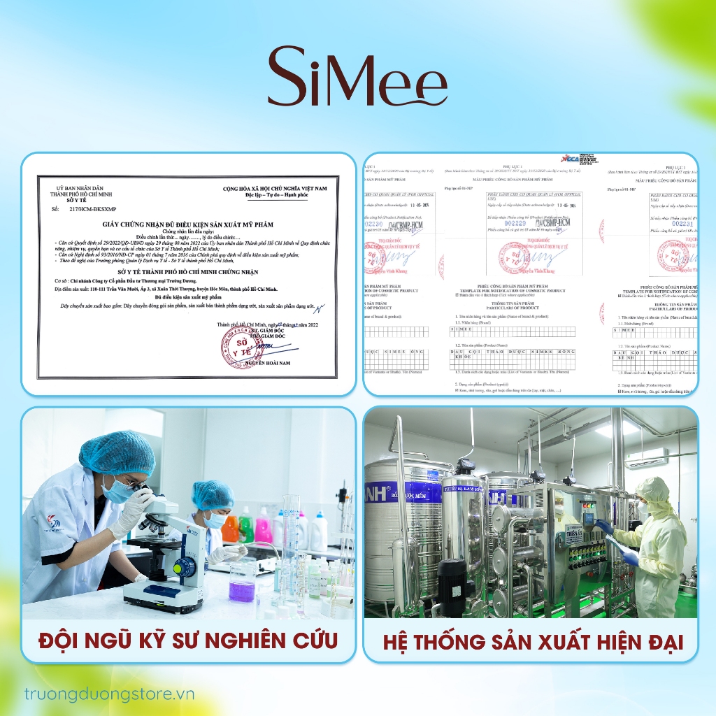 Sữa tắm SiMee hương nước hoa linh lan - Dung tích 480ml - Chai sữa tắm giúp dưỡng ẩm làm trắng da