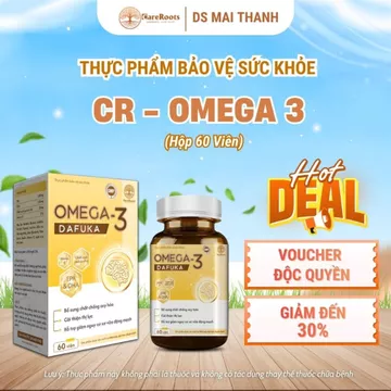 [HOT DEAL] Viên Uống Dầu Cá CR-Omega 3 – Omega 3 Tự Nhiên, Hỗ Trợ Mắt, Não & Tim Mạch – 60 Viên CareRoots