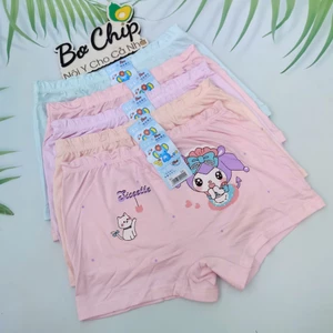 Quần Lót đùi cho bé gái size 8-35 ký cotton kháng khuẩn, chất liệu mịn đẹp - Đồ Lót Bơ Chíp