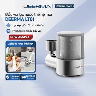 Đầu vòi lọc nước thế hệ mới Deerma LT01, lọc kép, sạch khuẩn, an toàn cho sức khỏe - Bảo hành 12 tháng