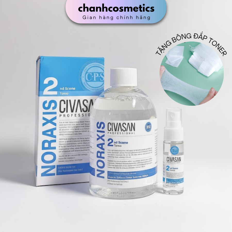 Toner cấp nước phục hồi da mỏng yếu Civasan Noraxis 2nd Scene