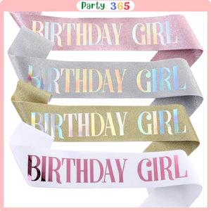 Dải Băng Đeo Chéo, Dây Vải Đeo Vai Happy Birthday Trang Trí Sinh Nhật Nhiều Màu Sắc