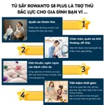 Tủ sấy quần áo Rowanto S8, Tủ sấy quần áo có điều khiển từ xa bảo hành 12 tháng, Máy sấy quần áo — ảnh 2