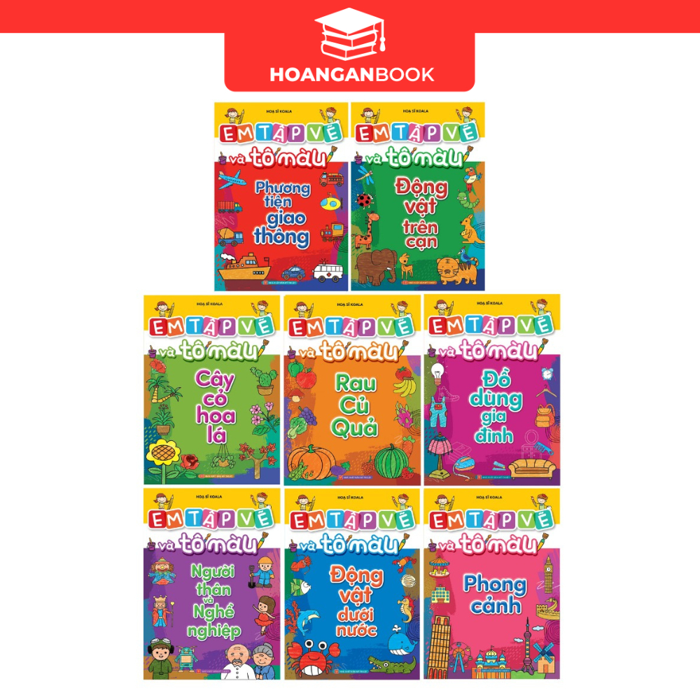 Sách: Em Tập Vẽ Và Tô Màu LẺ ---