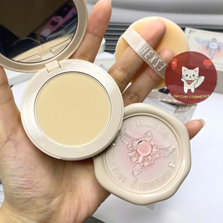 [HEXZE] Phấn Phủ Nén Hexze Vỏ Trắng Thiên Thần, Lacquer Seal Tulle Set Up Powder, 5g