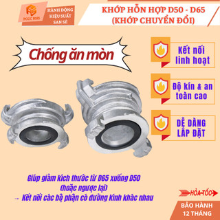 Khớp nối hỗn hợp chuyển đổi đầu nối AB giữa các vòi DN50-DN65