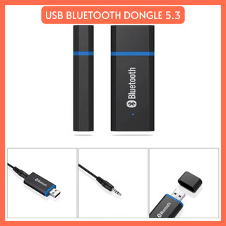 USB Bluetooth 5.3 2 Trong 1 –  AUX 3.5mm Kết Nối Loa Tai Nghe Bluetooth Cho PC Laptop TV