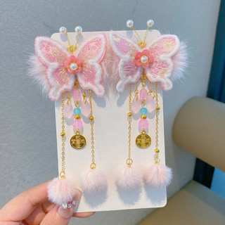 Set 2 kẹp tua rua phong cách trung hoa phù hợp lễ tết cho bé