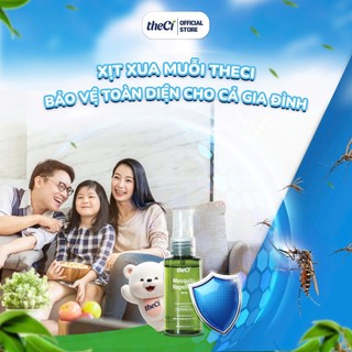 Combo 2 Xịt Xua Đuổi Muỗi Theci Hương Tinh Dầu Bạch Đàn Chanh Thiên Nhiên An Toàn Cho Bé 3 Tháng tuổi