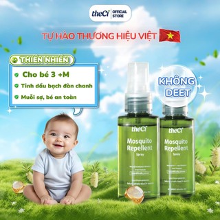 Combo 2 Xịt Xua Đuổi Muỗi Theci Hương Tinh Dầu Bạch Đàn Chanh Thiên Nhiên An Toàn Cho Bé 3 Tháng tuổi