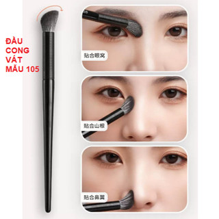 Cọ trang điểm lông mềm, cọ tán phấn trang điểm mẫu 105 và 106, chổi đánh phấn Phúc Hưng