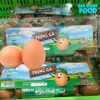 [Ship hỏa tốc] Trứng gà quả to size L  10 quả tươi ngon giàu dinh dưỡng