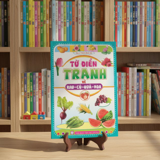 Sách -  Từ Điển Tranh Về Rau Củ Quả Hoa (b65) - Ndbooks