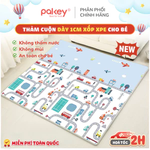 Thảm Cuộn Dày 1cm Chất Liệu Xốp XPE Loại 1, Thảm Xốp 2 Mặt Chống Nước Dày Dặn Phù Hợp Cho Bé Tập Bò, Tập Đi